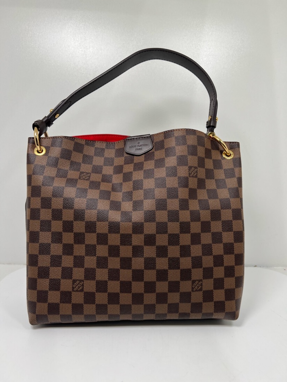 Authentic Louis Vuitton Damier Graceful PM Shoulder Bag + Box + Dust Bag + Recpt - Picture 2 of 8